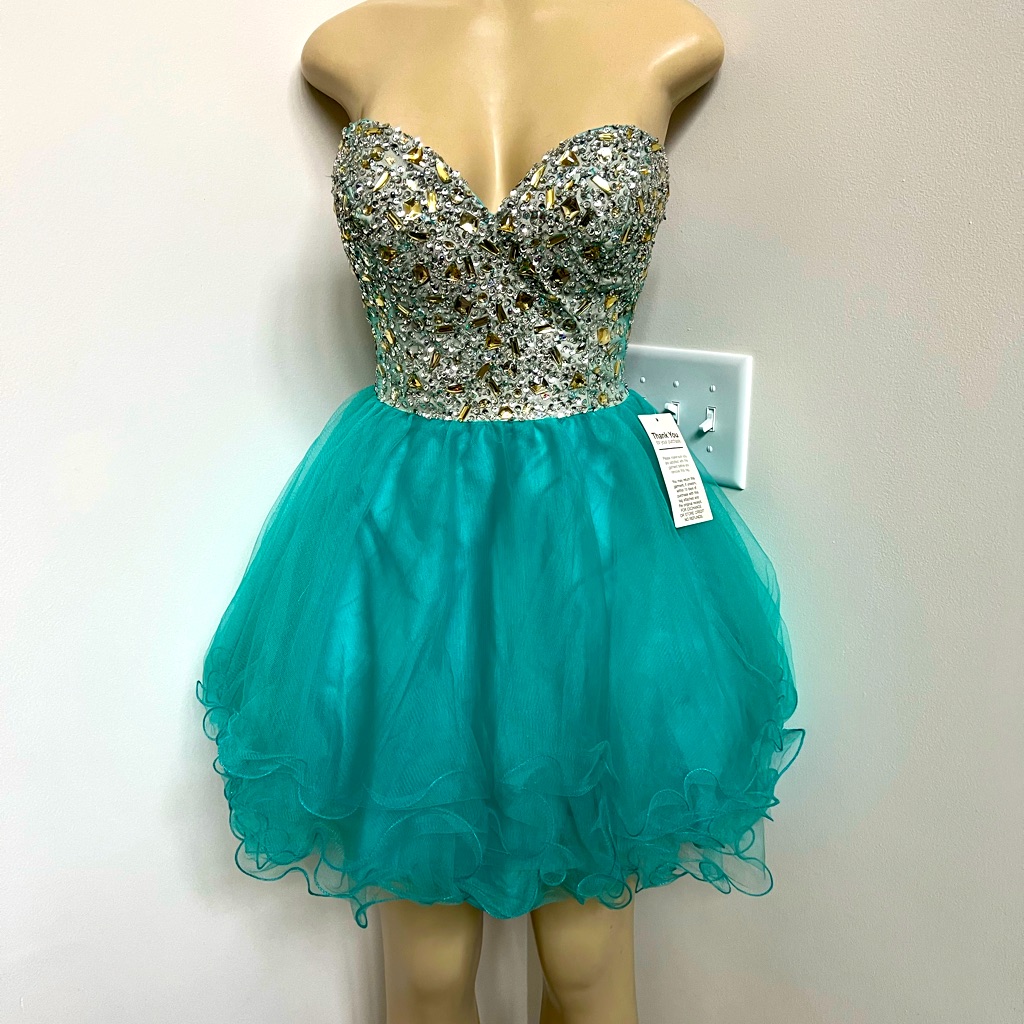 Aspeed Jade Jeweled Tulle Corset Dress